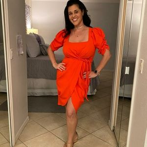 Orange dress